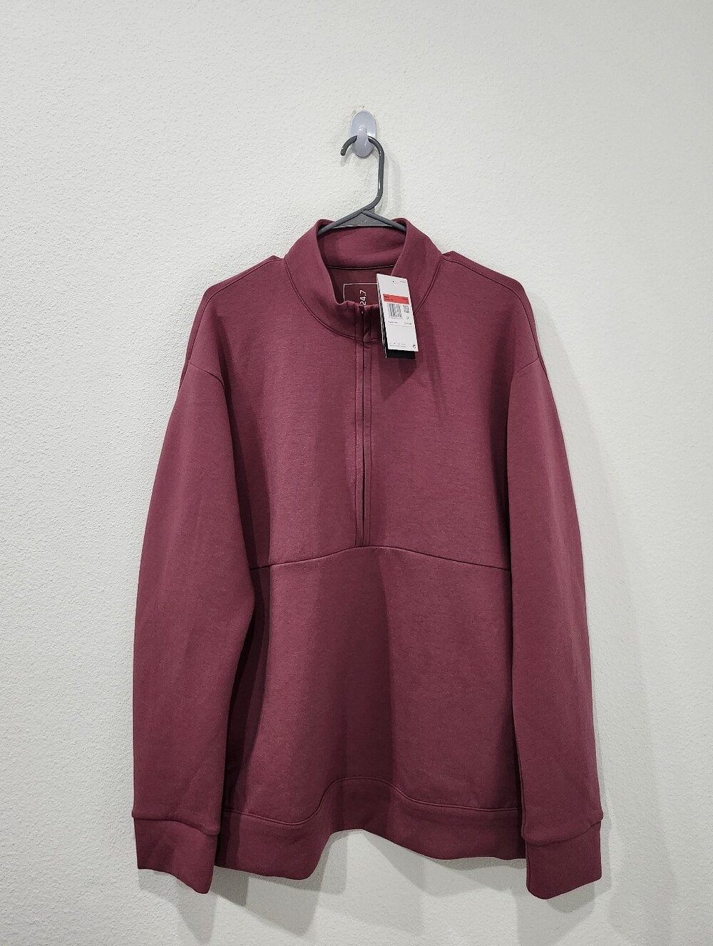 Nike 24.7 ImpossiblySoft Men's Size Large Dri-FIT 1/2-Zip Top HQ6953-658 NWT